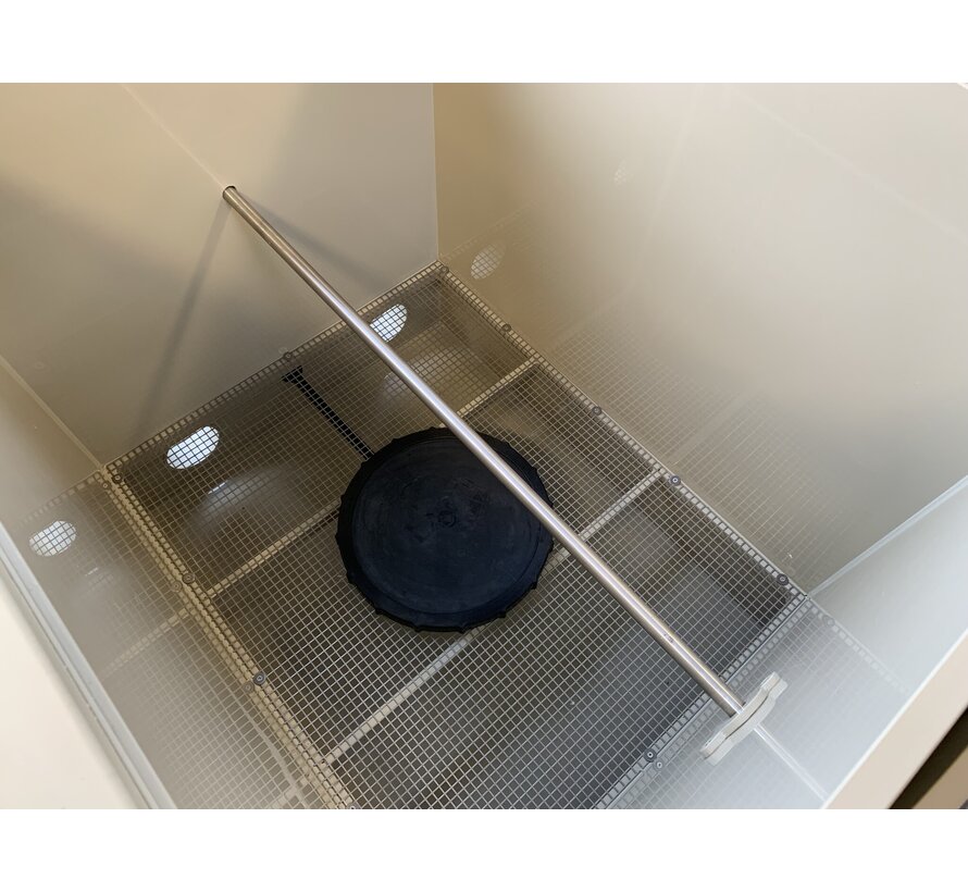Deelbare RVS As voor Biodrum50 100 etc.