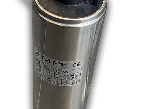 MPF (Makoi Pond Filtration) RVS bronpomp 6 bar – dieptewaterpomp voor beregening en trommelfilters