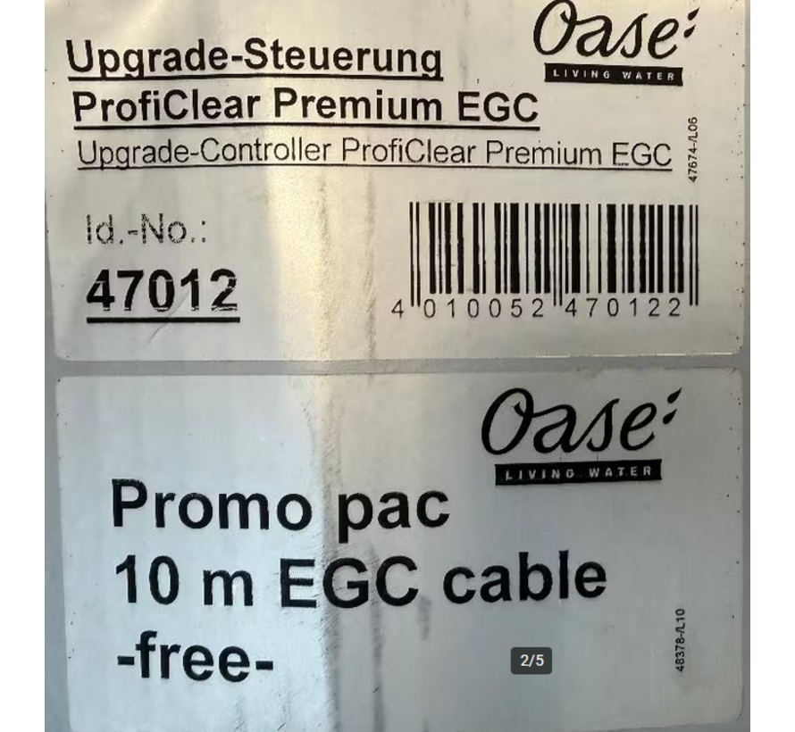 Controller voor de Oase Proficlear Premium EGC