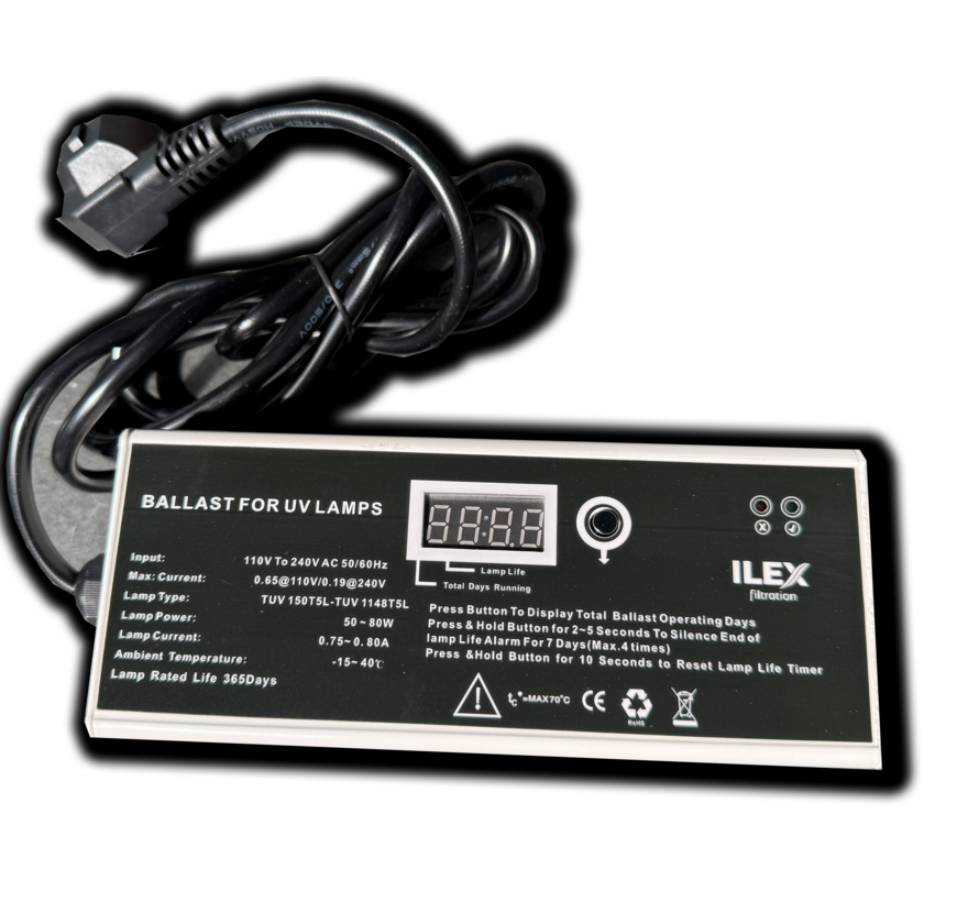 iLEX Taucher-UV-Lampe 55 Watt + Vorschaltgerät Komplettset!