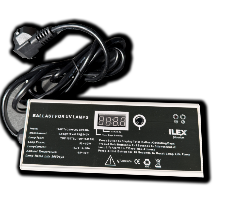 ILEX DRUM-UV BALLAST / Trafo 55WATT
