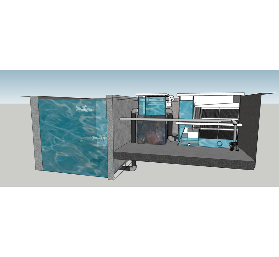 ILEX GRAVITY TRICKLE MEDIUM Trickle filter op zwaartekracht