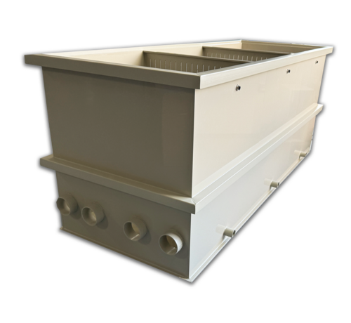 Biologische meerkamerfilter 250 cm – High Flow moving bed filter tot 50 m³/uur