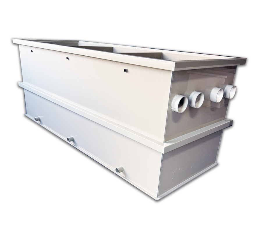 Biologische meerkamerfilter 250 cm – High Flow moving bed filter tot 50 m³/uur