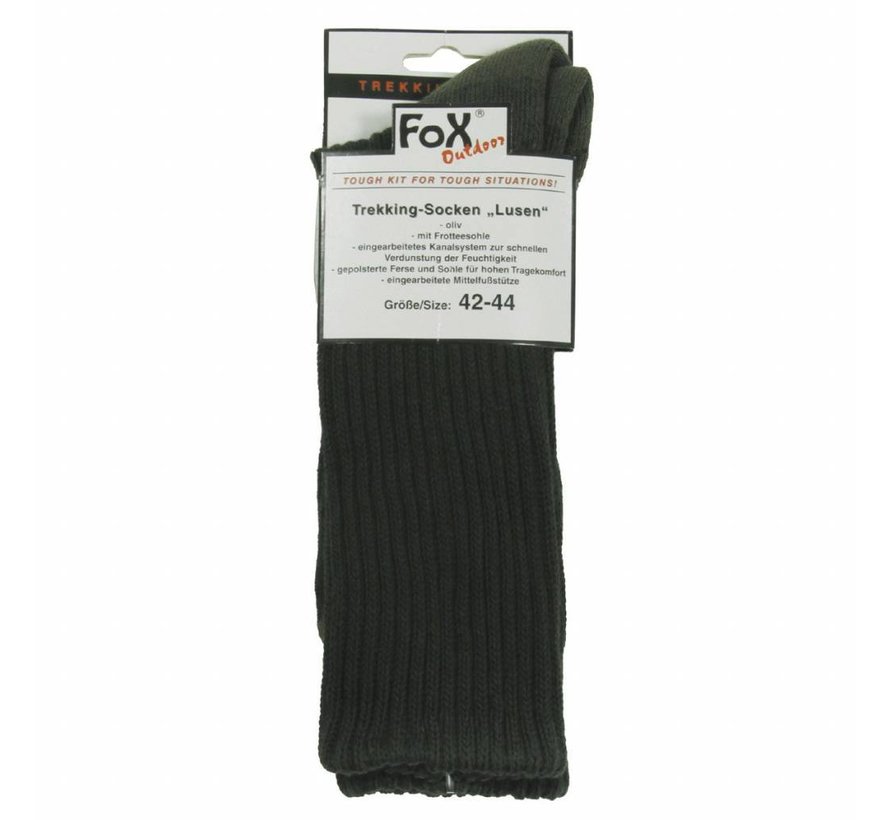 Fox Outdoor - Trekking sokken  -  "Lusen"  -  Legergroen