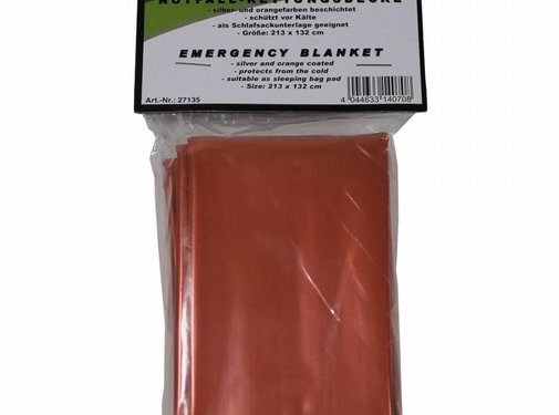 MFH MFH - Nooddeken  -  zilver en oranje gecoat