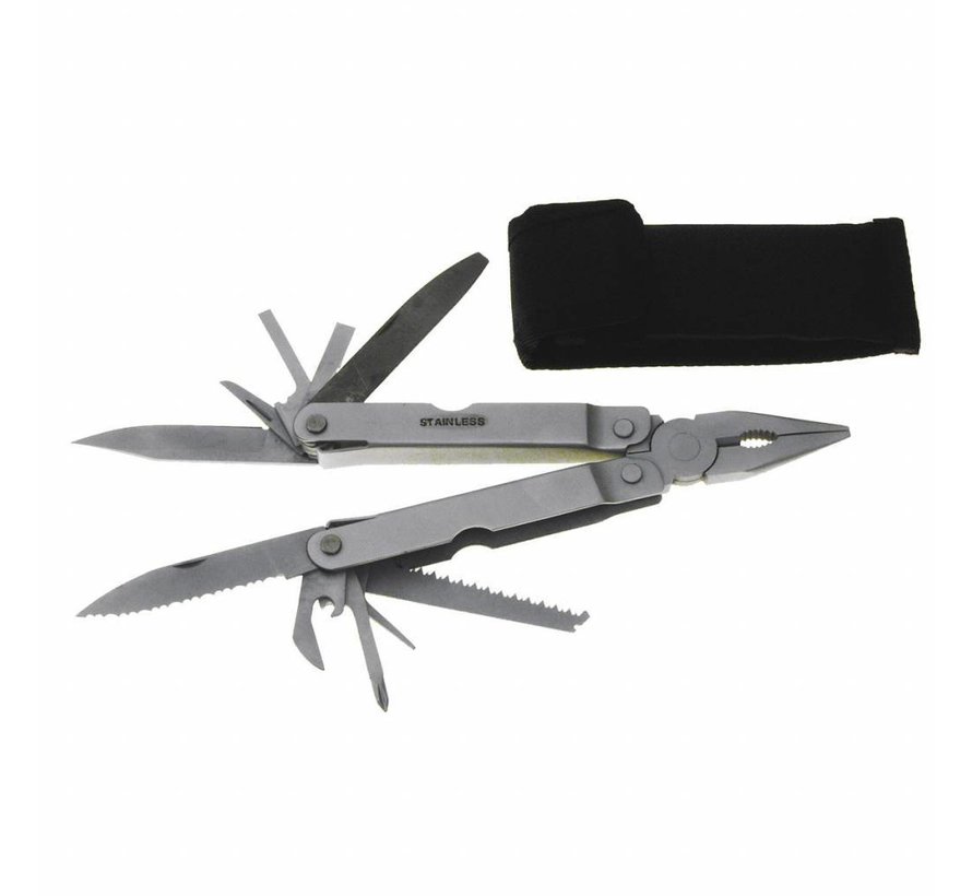 Fox Outdoor - Pocket Tool  -  Grote  -  Stainlees Staal