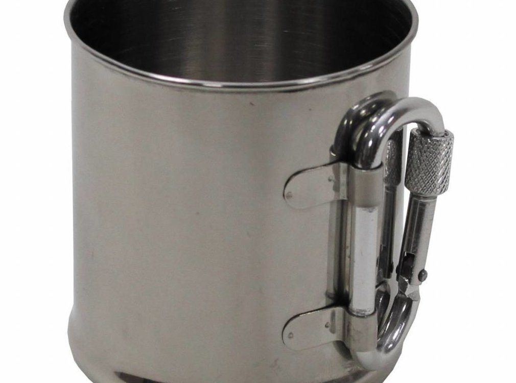 Fox Outdoor Fox Outdoor - Mok / Beker RVS 220 ml met karabijnhaak
