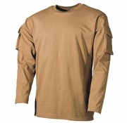 MFH MFH - US shirt  -  Lange mouwen  -  Coyote tan  -  met mouwzakken