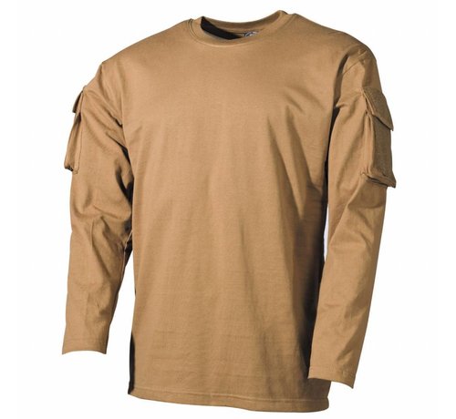MFH MFH - US shirt  -  Lange mouwen  -  Coyote tan  -  met mouwzakken