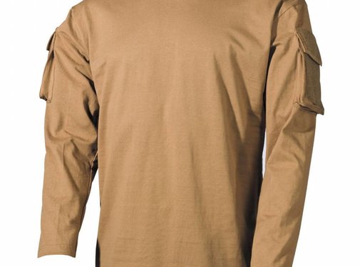 MFH MFH - US shirt  -  Lange mouwen  -  Coyote tan  -  met mouwzakken