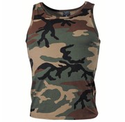 MFH Débardeur US avec imprimé camouflage Woodland en 100% coton - 170 g/m²