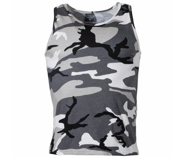 MFH US tanktop met Urban camouflage print gemaakt van 100% katoen