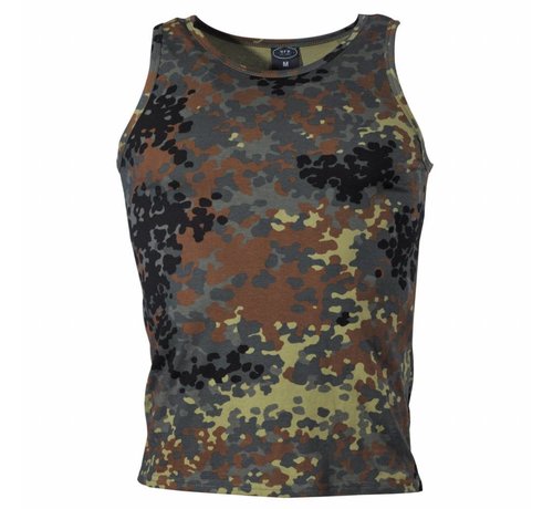 MFH Amerikanisches Camouflage Tank Top mit Flecktarn - 170 gr/m²