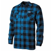 Fox Outdoor Chemise bûcheron, bleu-noir, à carreaux