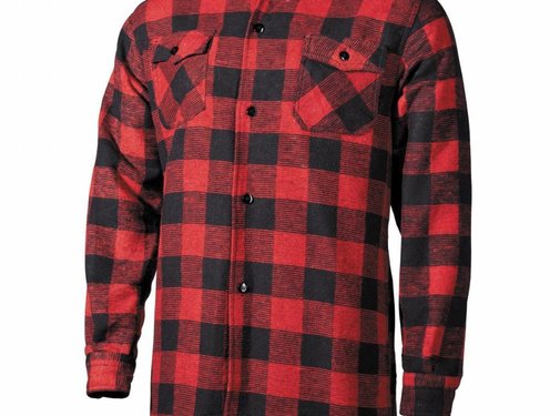 Fox Outdoor Houthakkersblouse Jas rood/zwart geruit