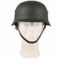 Duitse helm WW II, deco,  legergroen met lederen binnenkant