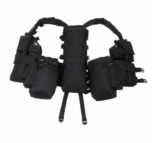 MFH Tactical vest met diverse zakken zwart