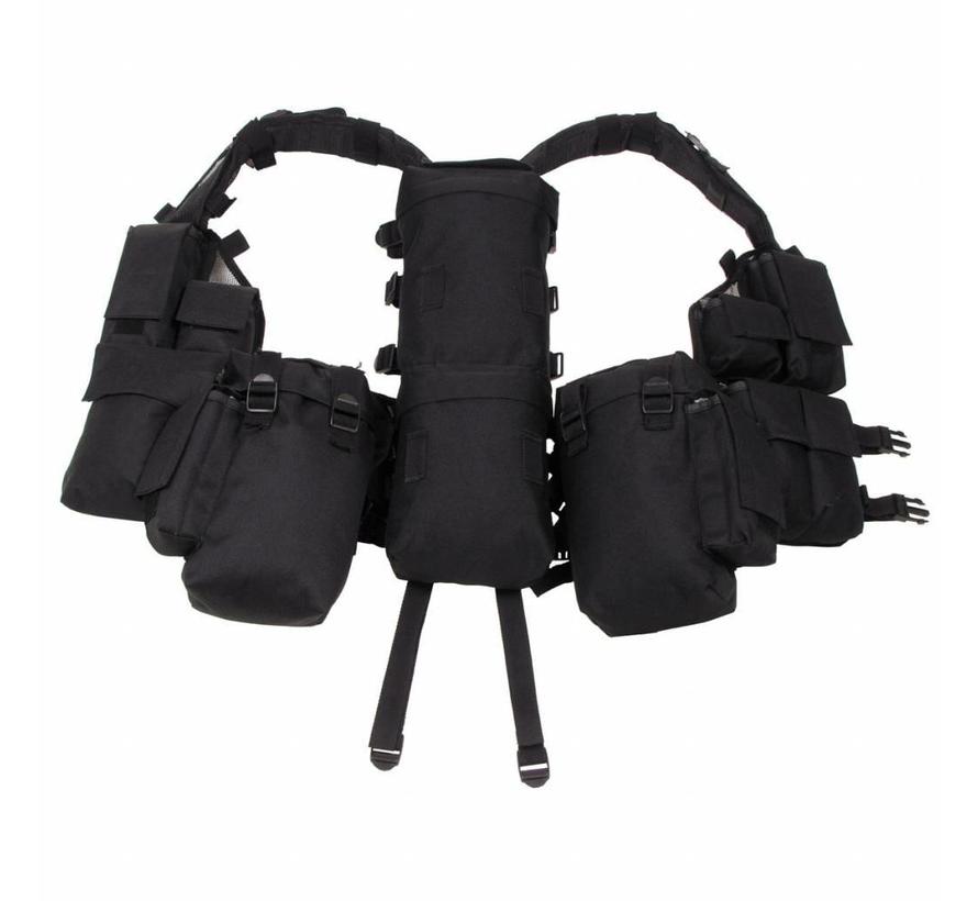 Tactical vest met diverse zakken zwart