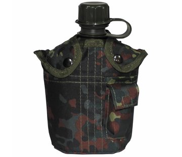 MFH MFH - US Plastikfeldflasche -  1 l -  Hülle -  flecktarn -  BPA-frei