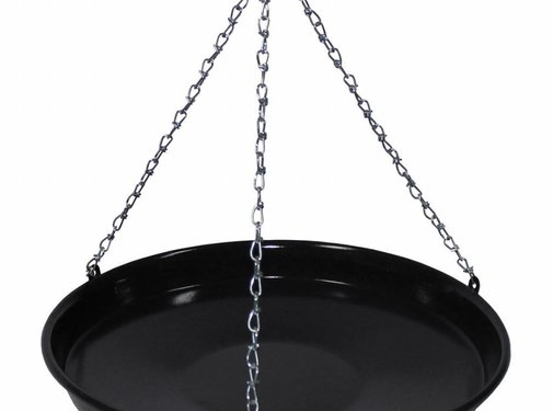 MFH Poêle à griller en émail hongrois avec chaîne et un diamètre de 34 cm