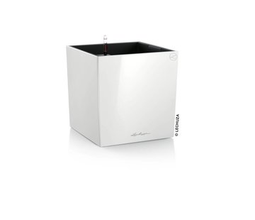 Lechuza Cube Premium 40 Wit hoogglans ALL-IN-ONE