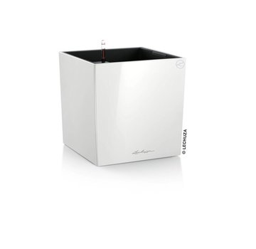 Lechuza Cube Premium 40 Wit hoogglans ALL-IN-ONE