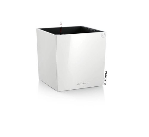 Lechuza Cube Premium 40 Wit hoogglans ALL-IN-ONE