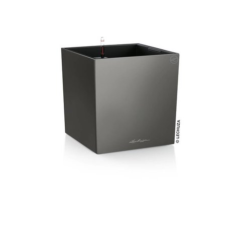 Lechuza Cube Premium 40 Antraciet metallic ALL-IN-ONE