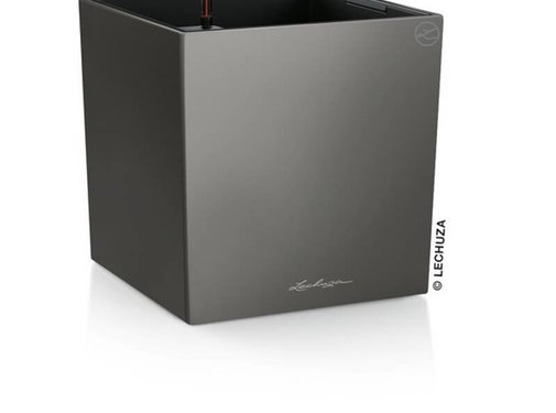 Lechuza Lechuza - Cube Premium 40 Antraciet metallic ALL-IN-ONE
