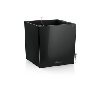 Lechuza Lechuza - Cube Premium 40 - Plantenbak - Zwart hoogglans ALL-IN-ONE