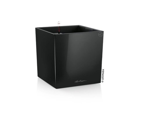 Lechuza Lechuza -  Cube Premium 40 Zwart hoogglans ALL-IN-ONE