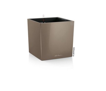 Lechuza Lechuza - plantenbak CUBE PREMIUM 40 taupe hoogglans ALL-IN-ONE set