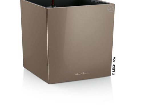 Lechuza Cube Premium 40 Taupe hoogglans ALL-IN-ONE