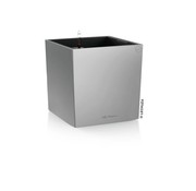 Lechuza Cube Premium 40 Zilver metallic ALL-IN-ONE