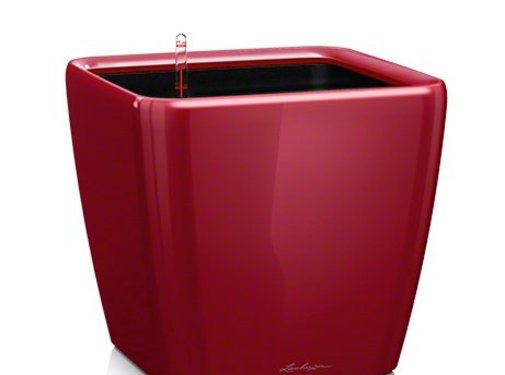 Lechuza Lechuza - plantenbak QUADRO PREMIUM 35 LS scharlakenrood hoogglans ALL-IN-ONE set