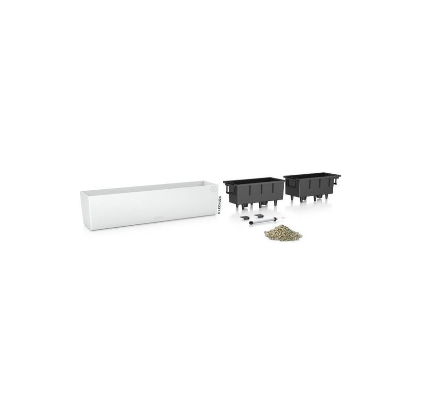 Lechuza - plantenbak BALCONERA COLOR 80 wit ALL-IN-ONE set