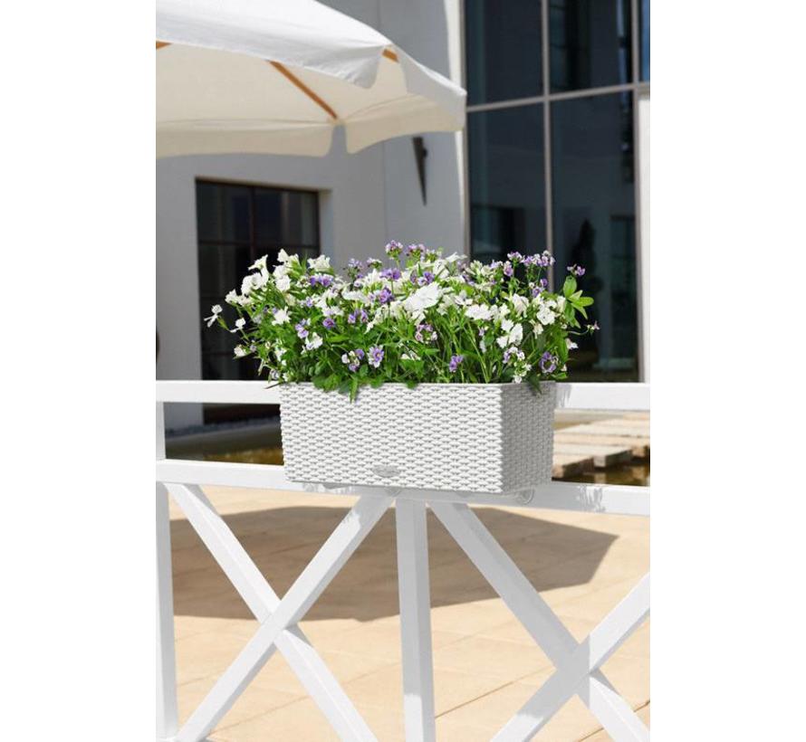 Lechuza - Pflanzgefäß BALCONERA COLOR 50 Weiss ALL-IN-ONE Set