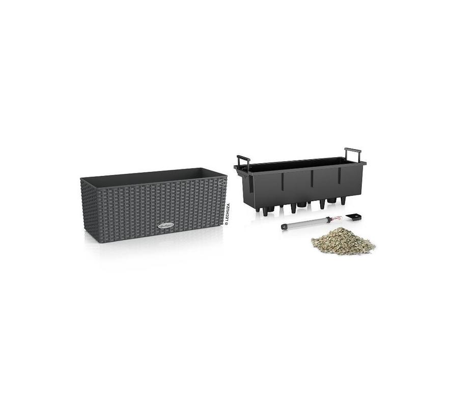 Lechuza - plantenbak BALCONERA COTTAGE 50  graniet ALL-IN-ONE set