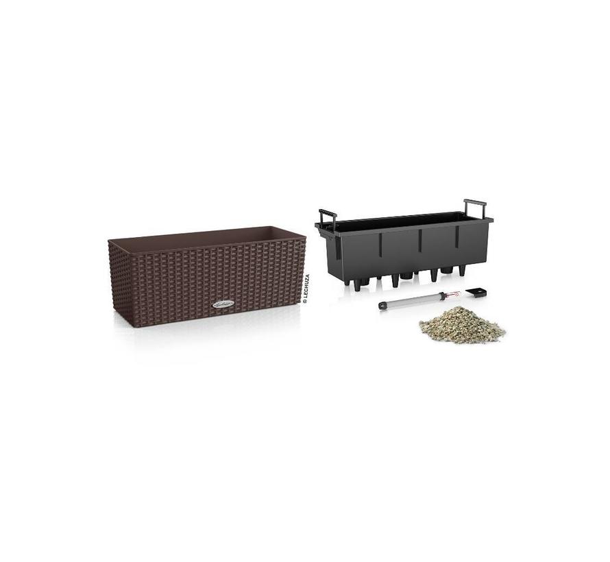 Lechuza - plantenbak BALCONERA COTTAGE 50 mokka ALL-IN-ONE set