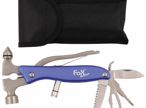 Fox Outdoor Fox Outdoor - Pocket Tool  -  "Worker"  -  Blauwe  -  Metalen