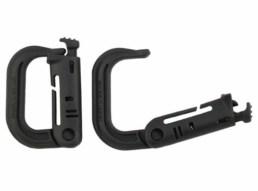 MFH MFH - Karabiner - Plastik - "MOLLE" - oliv - 2er Pack