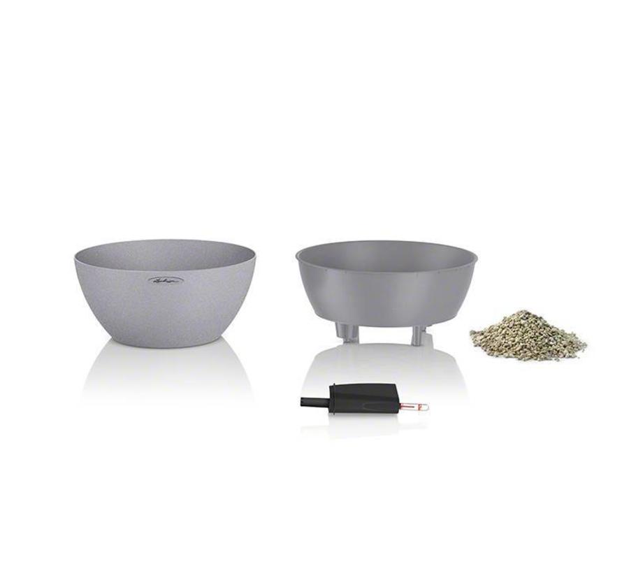 Lechuza - CUBETO Stone 40 stone grey ALL-IN-ONE set