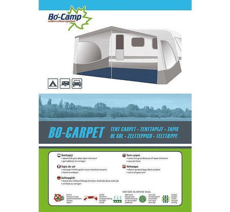 Bo-Camp - Tapis de tente - Bo-Carpet - 2,5 x 3 mètres - Bleu