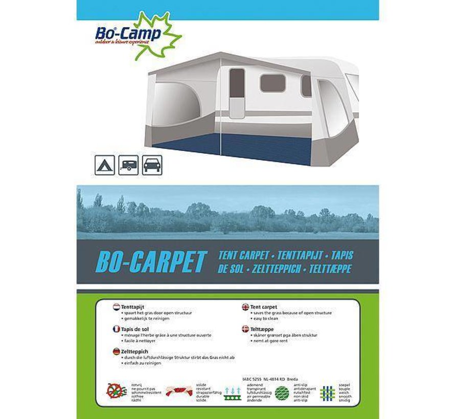 Bo-Camp - Zeltteppich - Blau - 3mx5m