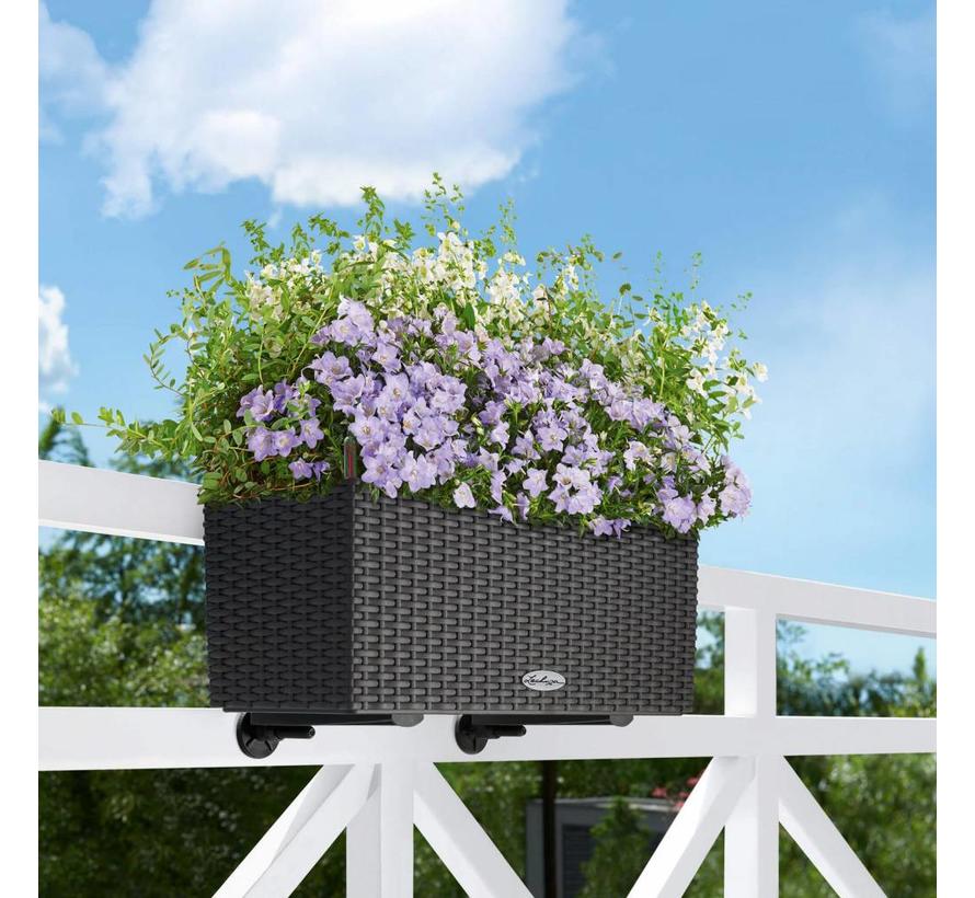 Lechuza - plantenbak BALCONERA COTTAGE 50  graniet ALL-IN-ONE set