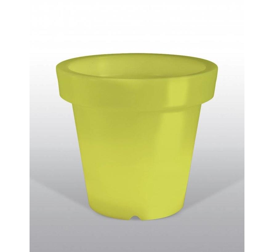 BLOOM POT NO LIGHT - bloempot zonder licht - lime - 66  x 60 cm (b x h)