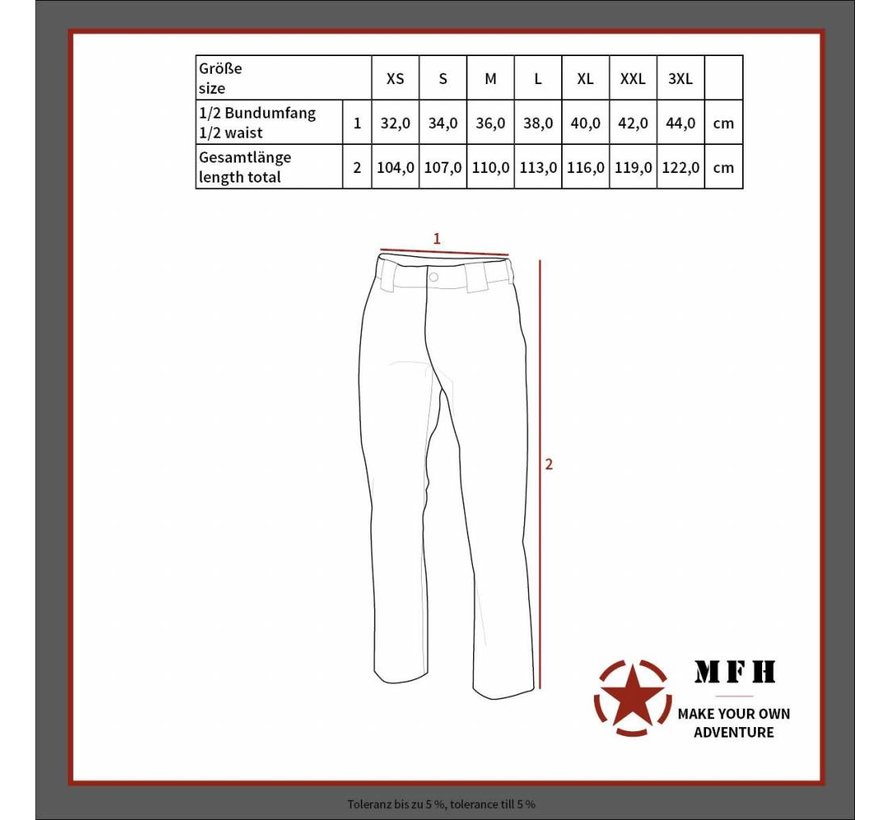 MFH High Defence - US Unterhose -  Level I -  GEN III -  schwarz