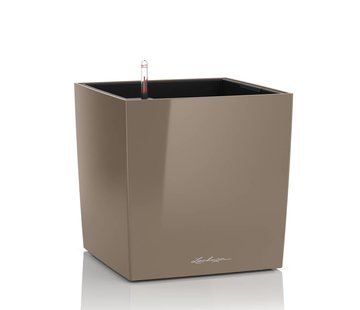 Lechuza Lechuza- CUBE Premium 50 taupe hoogglans  ALL-IN-ONE