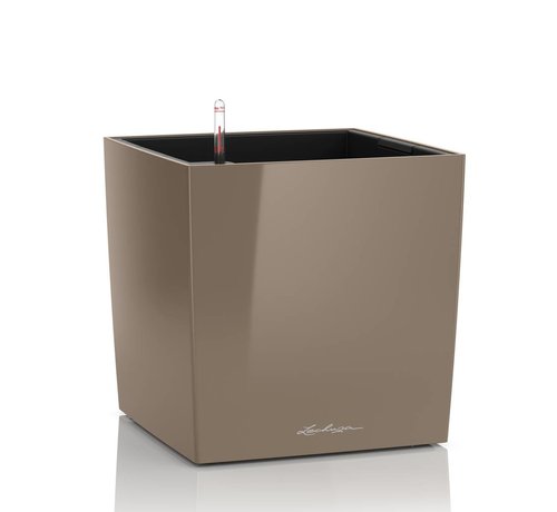 Lechuza Lechuza- CUBE Premium 50 taupe glossy